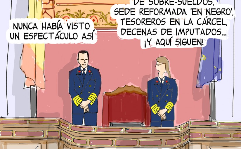 qué espectáculo están dando