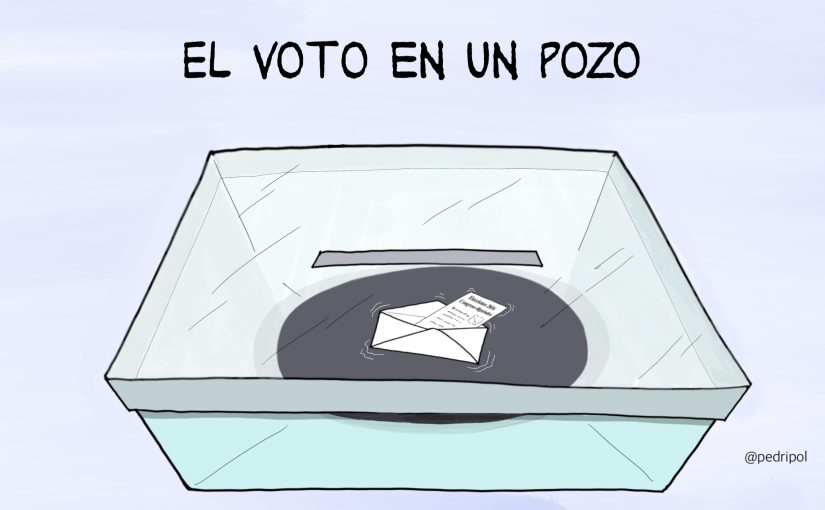 el voto en un pozo
