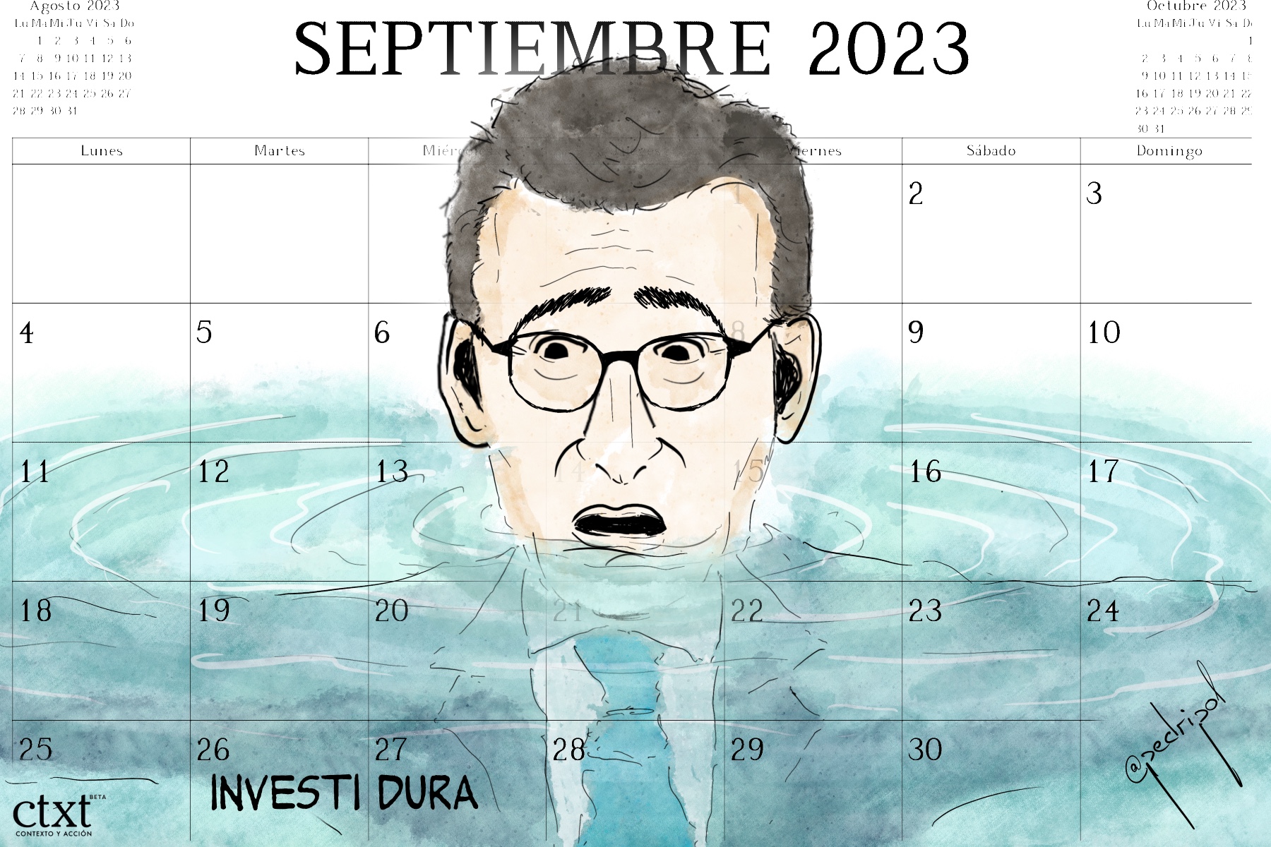 Con la investidura al cuello